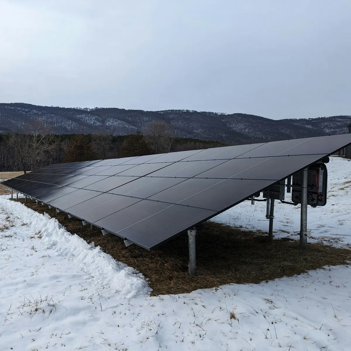 Närbild på solpanel